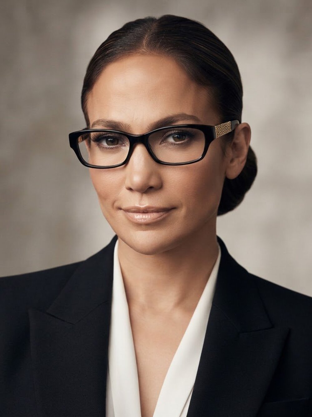 Jennifer Lopez Black Eyeglasses Frame 0807 135 HM‎ Rectangle
